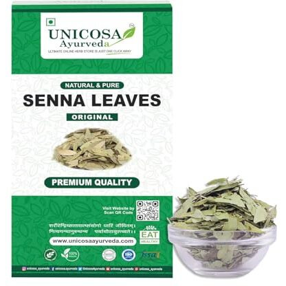 Unicousa Ayurveda  Senna Leaves Dried | Nilavarai | Sanay | Cassia Angustifolia | 400 Gm  Natural & Pure Senna For Digestive Health