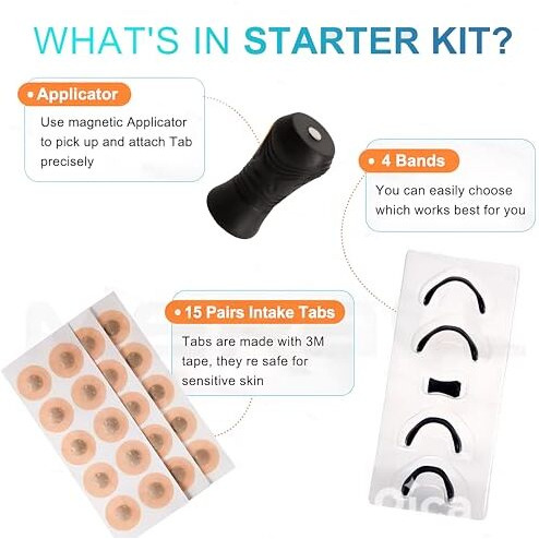 Ratava Magnetic Nasal Strips For Breathing | Anti Snoring Nose Clip | Skin Safe Sleep Nasal Strips | Nasal Dilators For Breathing | Instant Relief From Snoring | Snore Stopper | Anti Snoring Nose Clip | Anti Snoring Devices For Men | (15 Count)