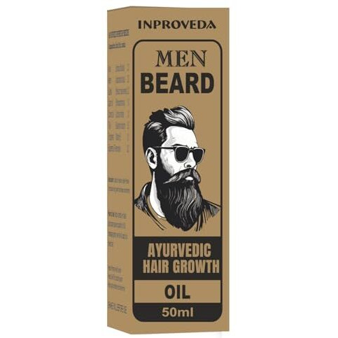 Inproveda Men Beard Oil 50Ml | Ayurvedic Herbal Oil For Beard Ayurvedic Growth For Men 50Ml