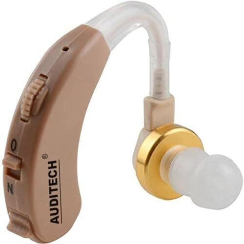 Auditech 'star' Behind-The-Ear (Bte) Hearing Aid - Sound Amplifier For Up To 50% Hearing Loss (Beige)