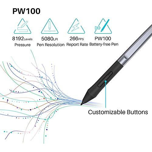 Huion Hs64 Graphics Drawing Tablet Battery-Free Stylus Android Windows Macos With 6.3 X 4 Inch Working Area Pen Tablet For Linux, Mac, Windows Pc And Android (Hs64, 6.3 X 4 Inch)