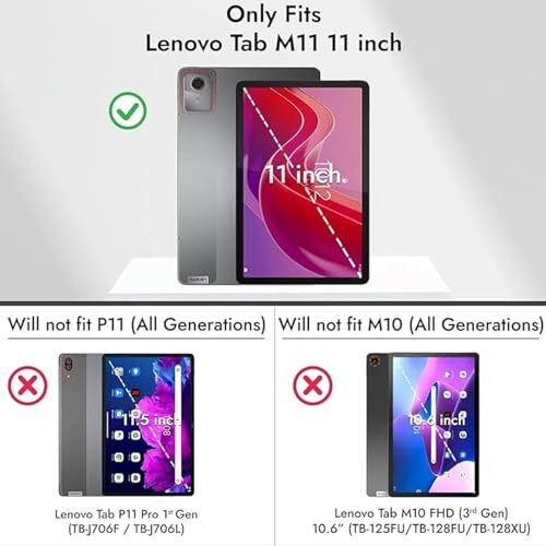 Youth Mobi Tempered Glass For Lenovo Tab M11 (11 Inch) Screen Protector Guard For Lenovo Tab M11 Tablet [Anti-Scratch] & [Smudge Proof] - Pack Of 1