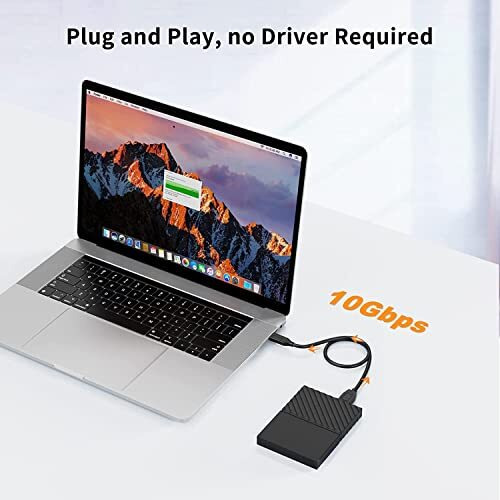 Rts Usb C Hard Drive Cable Usb C Type C To Micro-B Usb 3.0 Cable, 10Gbps Fast Charging & Syncing Cord Compatible With Portable External Hard Drives Wd, Seagate Expansion, Toshiba, Lacie, Maxtor, 50 Cm