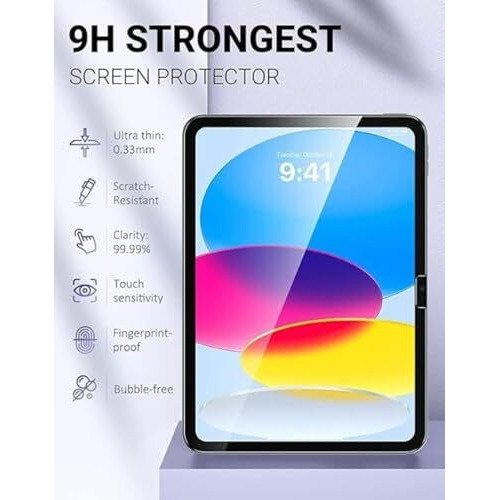 Spcore Tempered Glass Screen Guard For Ipad (A16) (11Th/10Th Generation 2025/2022), 9H Surface Hardness, Anti-Scratch & Smudge Proof, Bubble Free, [Pack Of 1]