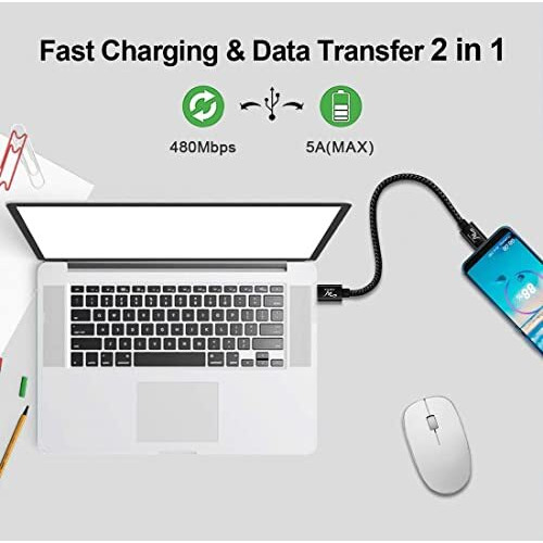 Wayona Type C To Type C 65W Short Powerbank Fast Charging Cable Compatible For Iphone 15/15 Pro/Max Android Samsung Galaxy S25 Ultra/S24/S23/S22,Flip,Ipad,Google, Macbook & Laptops (Black,0.25M)
