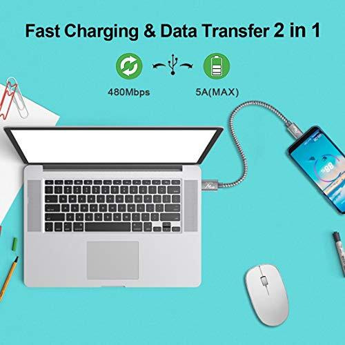 Wayona Usb C To Usb C 65W Short Powerbank Fast Charging Cable Compatible For Iphone 15Pro Max 15Plus Samsung Galaxy S25 Ultra,S23 Flip,Fold,A34,A54,Oneplus,Google Pixel,Nothing Phone (0.25M, Grey)