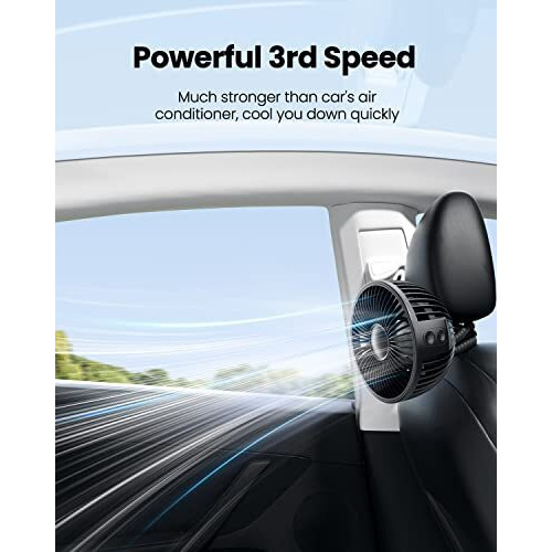 Gaiatop Baby Stroller Fan, Small Clip On Fan Portable 4000 Mah Rechargeable Personal Handheld, Battery Operated 4 Speed 360Rotate Flexible Tripod Mini Desk Cooling Fan For Car Camping Travel