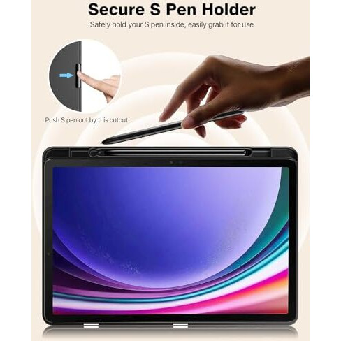Proelite Cover For Samsung Galaxy Tab S9 Fe/S10 Fe 10.9 Inch Cover, Soft Flexible Flip Case Cover With S Pen Holder For Samsung Galaxy Tab S10/S9 Fe 10.9", Auto Sleep Wake, [Recoil Series] - Lavender
