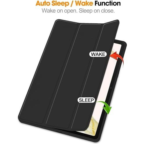 Proelite Cover For Redmi Pad Pro 12.1 Inch Cover, Soft Flexible Flip Case Cover For Redmi Pad Pro 12.1 Inch, Support Auto Sleep Wake, [Recoil Series] - Black
