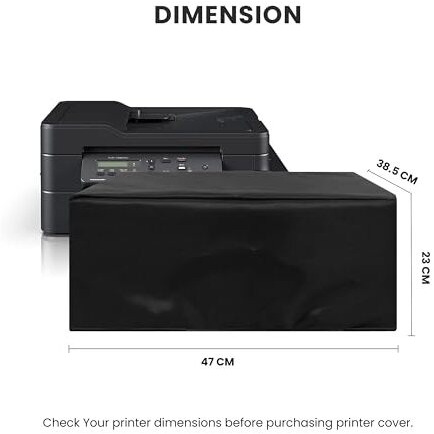 Alifiya Dust Proof Washable Printer Cover For Brother Dcp-T820Dw / Mfc-T920Dw / Dcp-T710W All-In One Ink Tank - Black