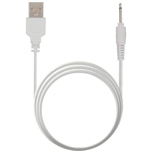 Gozaqe Usb To Dc 2.5Mm Power Cable,Replacement Dc Charging Cable,1 Meter,Usb Charger Cord,Compatible With Toy,Beauty Product,Magic Mate(White)