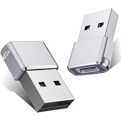 Rts 2 Pack Mini Usb C Type C Adapter Plug, Type C Female To Usb A Male Charger Charging Cable Adapter Converter Compatible For Iphone 16 15 14 13 Plus Pro Max Mini/11/10/Xr/Xs/Se 2020, Ipad Air,Car