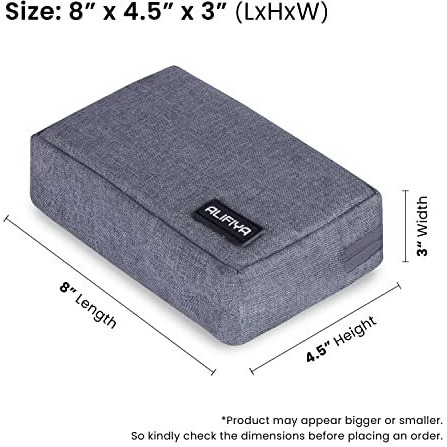 Alifiya Polyester Gadget Charger Pouch/Travel Organizer Pouch For Cables/Hard Disk/Charger (Grey - Pack Of 2)