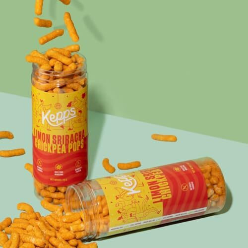 Kepps Chickpea Pops Snack, Gluten Free, Rich In Fiber And Protein, Never Fried, Low Calorie, Delicious Munchies, For All Age