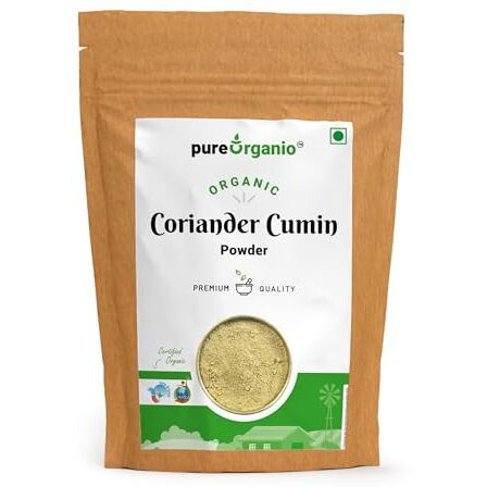 Pure Organio Organic Coriander Cumin Powder - Organic Dhaniya Jeera Powder - 350 Gm