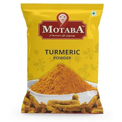 Motaba Turmeric Powder 500Gram Pouch, Natural Haldi Powder With | Vegetarian | No Artificial Colours | Enhance Your Dishes Naturally With Our Finely Ground Turmeric Powder (500Gm Pack Of 1)