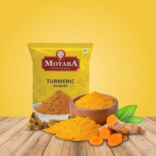 Motaba Turmeric Powder 500Gram Pouch, Natural Haldi Powder With | Vegetarian | No Artificial Colours | Enhance Your Dishes Naturally With Our Finely Ground Turmeric Powder (500Gm Pack Of 1)