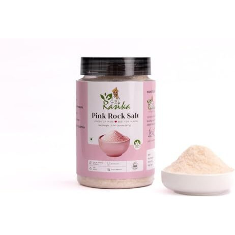 Rasika Organic Pink Rock Salt  900G Jar | 100% Natural, Unrefined & Mineral-Rich Himalayan Pink Salt | Organic Sendha Namak For Cooking, Seasoning & Detox | Keto & Vegan Friendly