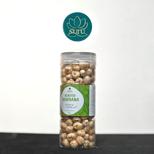 Suru Flavoured Makhana, Roasted With Olive Oil, Peri Peri And Cream & Onion, 90G Each, Pack Of 2