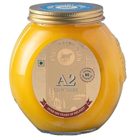 Parsi Dairy Farm A2 Desi Gir Cow Ghee - Digestible, Pure & Preservative-Free | 500 Ml