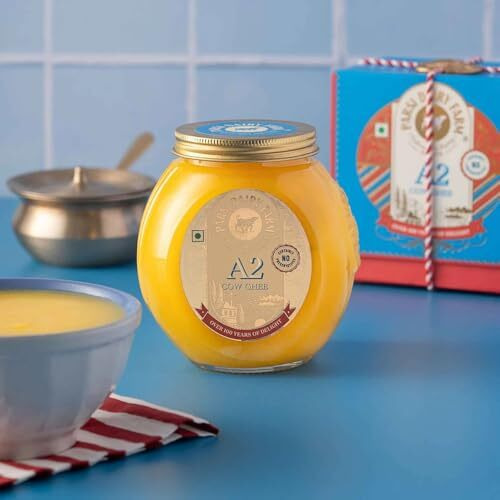 Parsi Dairy Farm A2 Desi Gir Cow Ghee - Digestible, Pure & Preservative-Free | 500 Ml