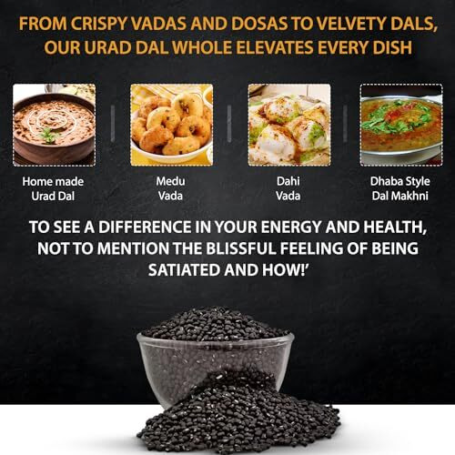 Organikriti Organic Urad Dal - 2 Kg | Rich In Protein | Black Gram Whole | No Additives | 100% Organic And Healthy | Chemical Free & Pesticides Free.