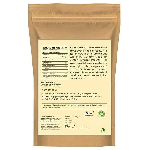 Pronatural Combo Pack Of Raw Quinoa Seeds & Brown Flax Seeds 200G Each, 400Gms (200Gx2)
