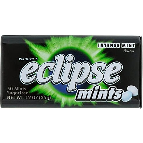 Wrigley's Eclipse Sugar Free Mints Intense Mint Flavoure Mouth Freshener 35G Pack Of 2 (Imported)
