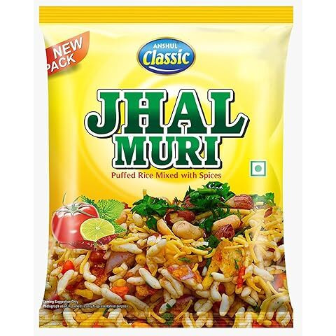 Anshul Classic Jhalmuri Pack Of 5 Each Pack 200 Gm