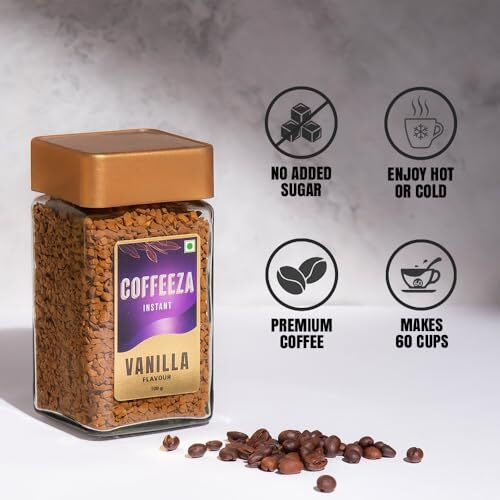 Coffeeza Instant Coffee Flavours, Hazelnut, Vanilla & Intenso - Freeze-Dried