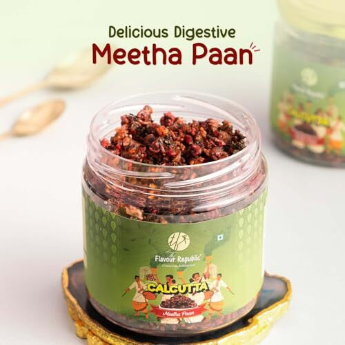 The Flavour Republic Calcutta Meetha Paan 300Gm | Digestive After-Meal Snack | Premium Sweet Mouth Freshener | Without Supari
