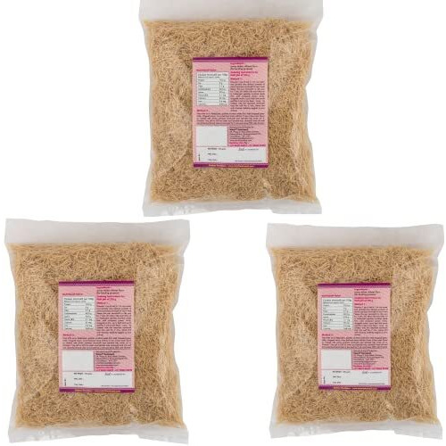 Ammi Samayal | White Jowar Semiya/Vermicelli/Sevai | Vermicelli Roasted Pantry 350 Grams (Pack Of 3)