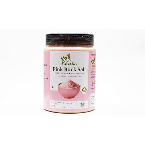Rasika Organic Pink Rock Salt  2Kgs Jar | 100% Natural, Unrefined & Mineral-Rich Himalayan Pink Salt | Organic Sendha Namak For Cooking, Seasoning & Detox | Keto & Vegan Friendly