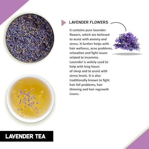 Teacurry Lavender Tea - 10 Tea Bags Helps In Relaxation, Calmness And Improves Sleep Time