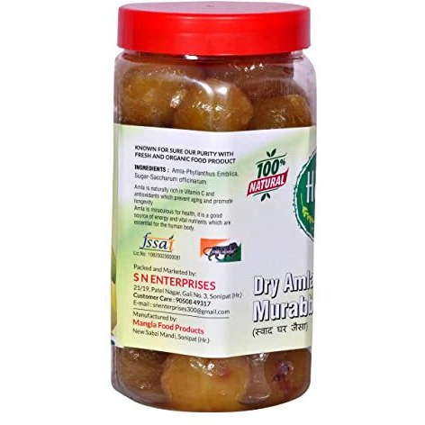 Healthy Diet Home Made Murabba Home Made Tasty Traditional Delicious Healthy Ghar Ka Handmade Hygenic Real Flavor Natural Fresh (Dry Amla Murabba 900G)