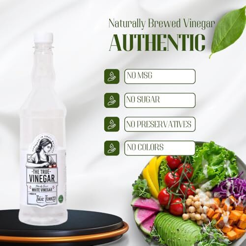 The True Tomato Naturally Brewed Vinegar For Salad Dressing & Cooking | Natural |750 Ml