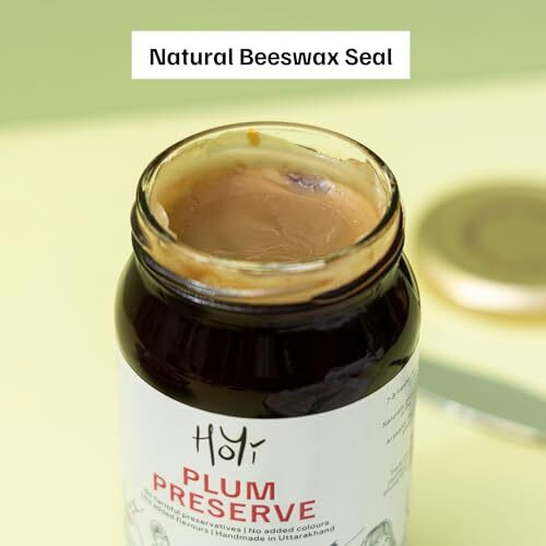 Hoyi Plum Jam Preserve | No Refined Sugar & Preservatives | Farm-Fresh | Loaded With 62% Fruit Chunks | Kids And Moms | No Added Flavors Or Colors (250 Gms)