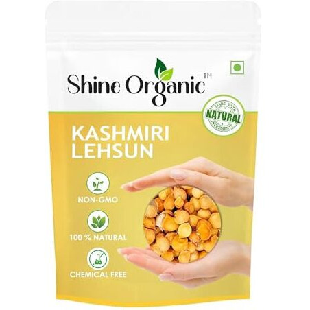 Shine Organic Kashmiri Lehsun - Mountain Garlic Seed - Pahari Lehsun - Pure & Natural -For Strong Immunity & Diabetes (150Gm)