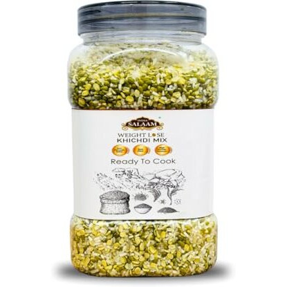 India Salaam Weight Lose Khichdi Mix (Love In Each Grain) Basmati Rice 1 Kg ..Kitchdi Jar | Ayurvedic Mung Dal & Rice | All-Natural | Vegan | Non-Gmo