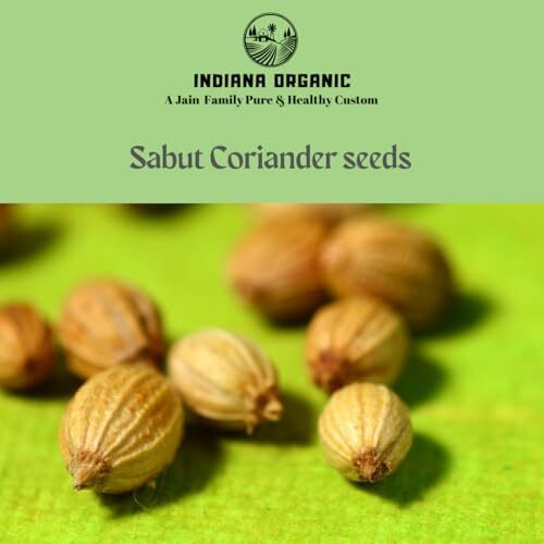 Indiana Organic Coriander Seeds Whole, Sabut Dhaniya, 300 Gram | Pure & Natural | 2024 Harvest