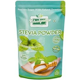 Sehatpal 100% Natural Stevia Powder| Natural Sweetner | Zero Calories | Diabetic Friendly| 100Gm | Pure Stevia Extract