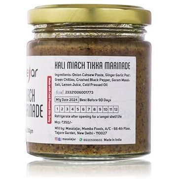 Masalejar Kali Mirch Tikka Marinade | Authentic Spicy Black Pepper Flavor | Perfect For Grilling & Barbecuing (200Gm)