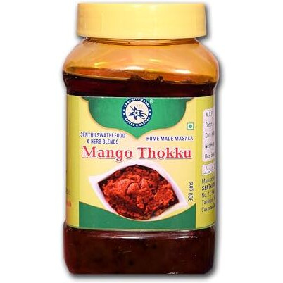 Senthilswathi Food Mango Thokku-300G Very Tasty Rice Mix Home Made Pure Gingelly Oil Chettinadu Spicel Very Delicious No Preservtives