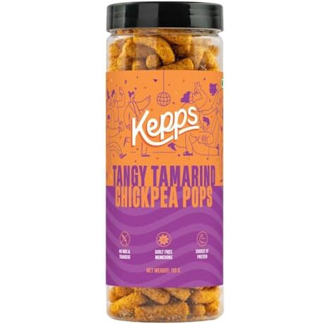 Kepps Chickpea Pops Snack, Gluten Free, Rich In Fiber And Protein, Never Fried, Low Calorie, Delicious Munchies, For All Age (Pack Of 1, Cheddar Chickpea Pop)