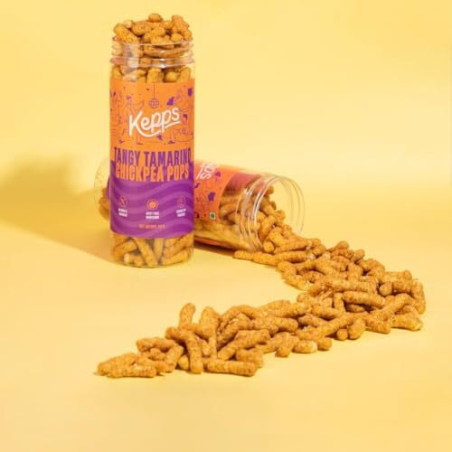 Kepps Chickpea Pops Snack, Gluten Free, Rich In Fiber And Protein, Never Fried, Low Calorie, Delicious Munchies, For All Age (Pack Of 1, Cheddar Chickpea Pop)