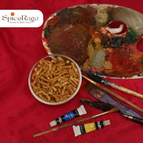 Spiceraga | Lehsun Sev Pack Of 5 | No Palm Oil | Pure Groundnut Oil | No Trans Fat | Crispy & Spicy Teatime Snack | Healthy Namkeen Lahsun Sev | 100% Natural Ingredients | 140G Each