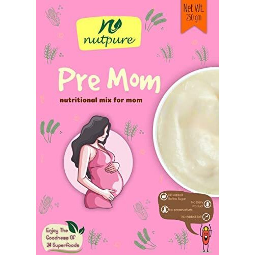 Nutpure Pre Mom |100% Natural Multigrain Health Mix For Pregnant Women| With The Goodness Of 24 Superfoods (Nuts, Millets/Cereals & Pulses) | 250 Gm (3)