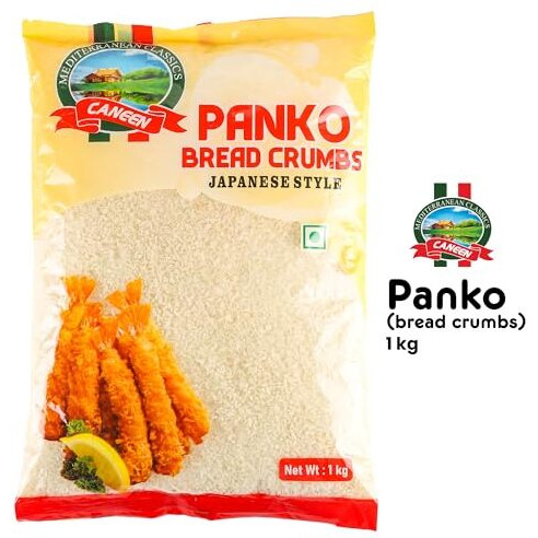 Caneen Panko Japanese Style Bread Crumbs, For Cutlets, Fried Chicken, Snacks,Suitable For Casseroles,Meatloaf And Meatballs,Savory Bakes,Appetizer Bites,Panko Toppings,Freezing_ 1Kg_Pack Of 1