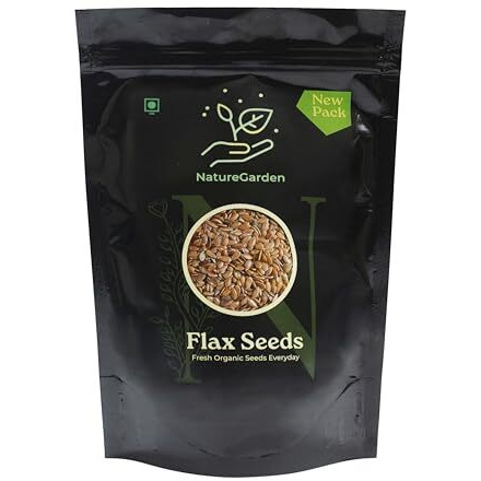 Naturegarden Flax Seeds | Alsi Seeds For Hair Growth, Rich In Fiber & Protein | 250G Pack