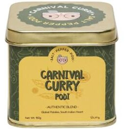 Salt Pepper Podi | Carnival Curry Podi | Gunpowder | Exquisite Blend Of Aromatic Spices | Authentic South Indian Masala | Home Made | Ready To Cook Masala | Natural & Aromatic - 150G (Pack Of 2)